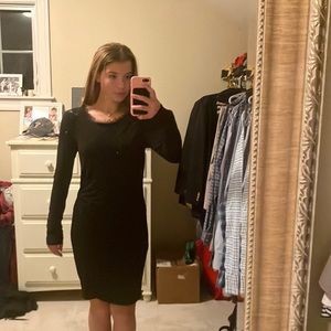 Cinched at the Hips Winter Dress